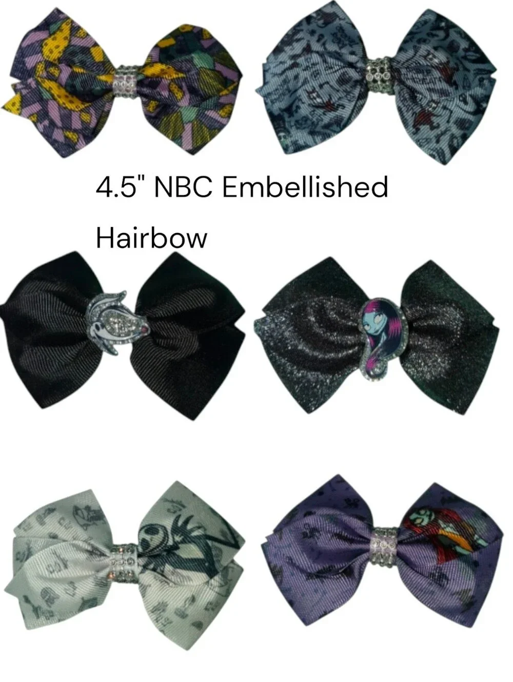 Night Before Christmas Embellished Hairbow